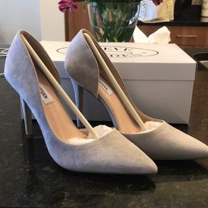 Grey Suede Heels